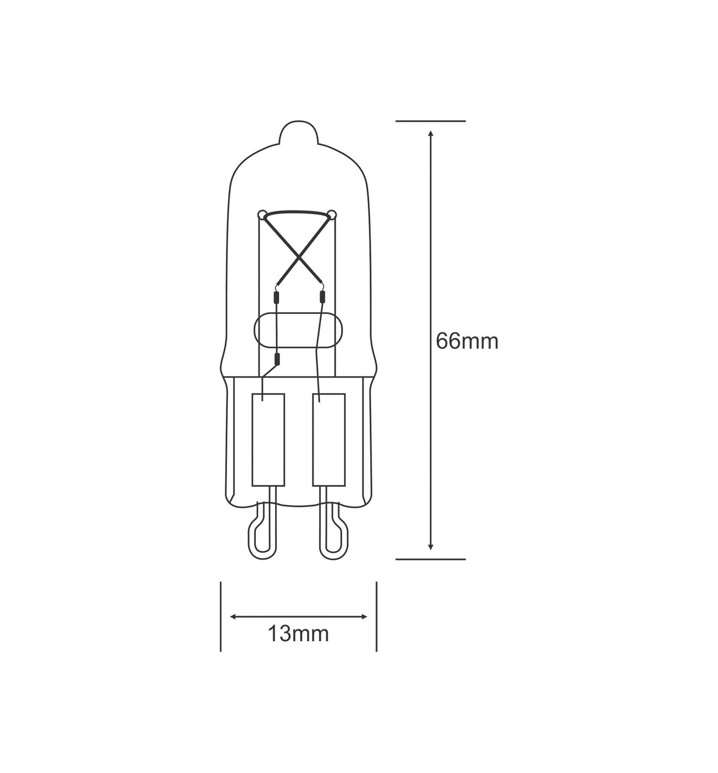 Luxram Halogen G9 G9 Clear 25W Halogen Halogen
