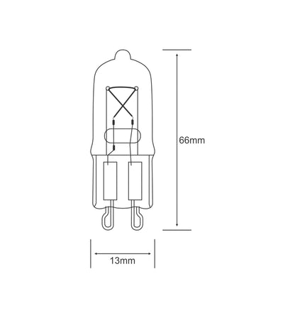 Luxram Halogen G9 G9 Clear 25W Halogen Halogen