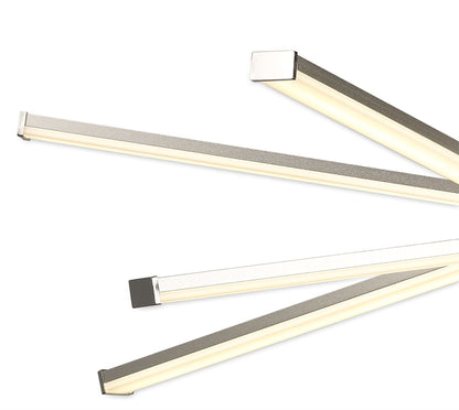 Mantra M5918 Star LED Ceiling 70.5cm Round 42W 3000K, 3700lm, Dimmable, Silver/Frosted Acrylic/Polished Chrome, 3yrs Warranty - M5918 Ceiling