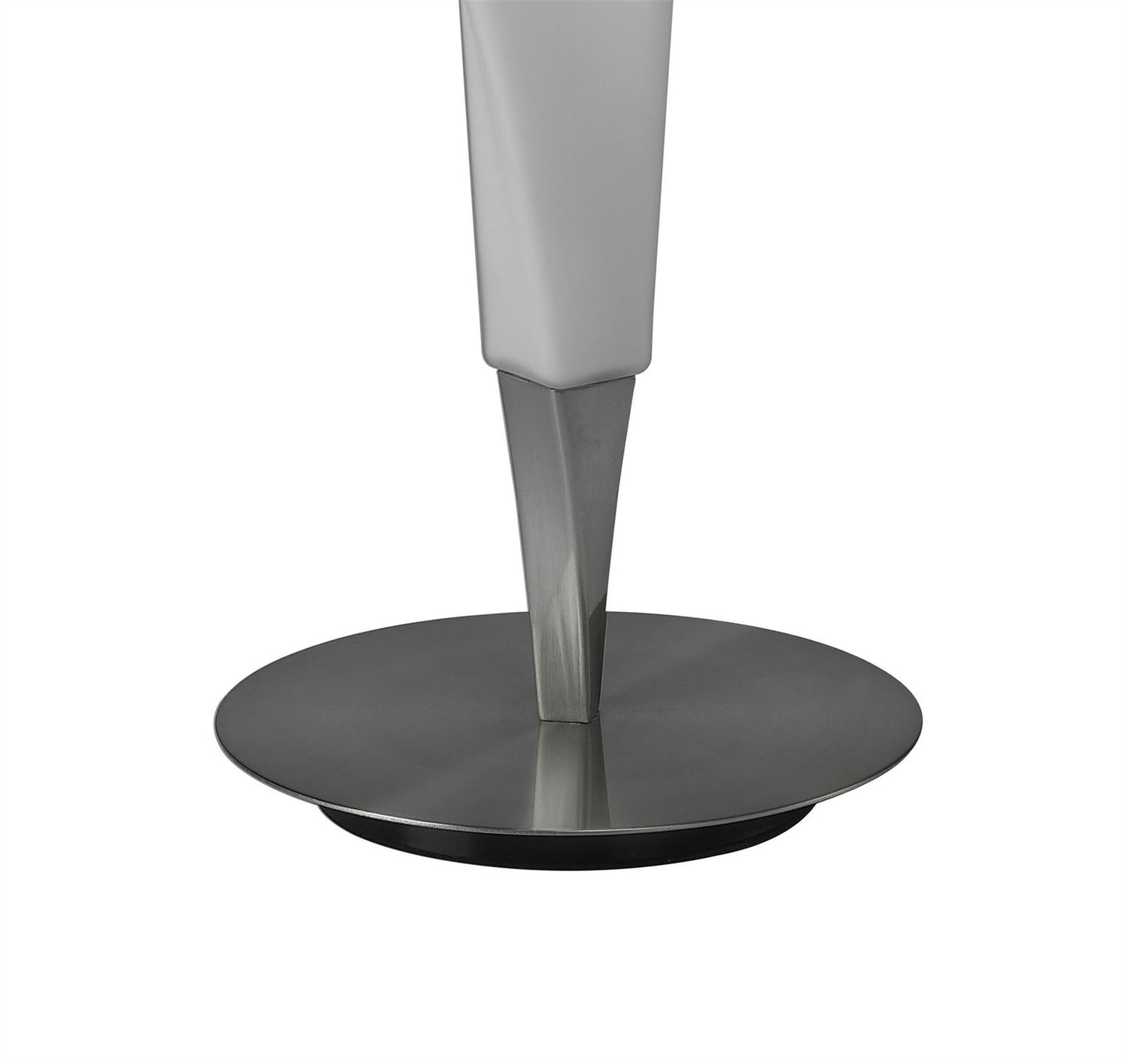 Mantra M3572 Neo Table Lamp 1 Light E27, Satin Nickel/Frosted White Glass