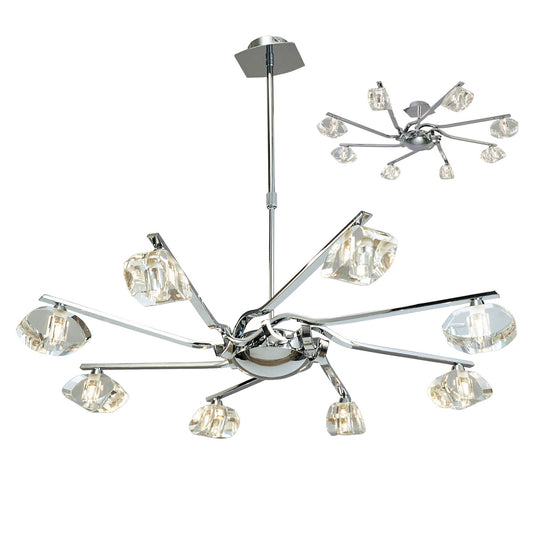 Mantra M0410 Alfa Pendant 8 Light G9, Polished Chrome