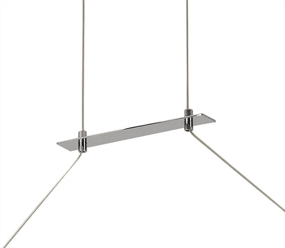Mantra Sahara II Linear Pendant, 40W LED, 3000K, 3000lm, IP20, Chrome, 3yrs Warranty