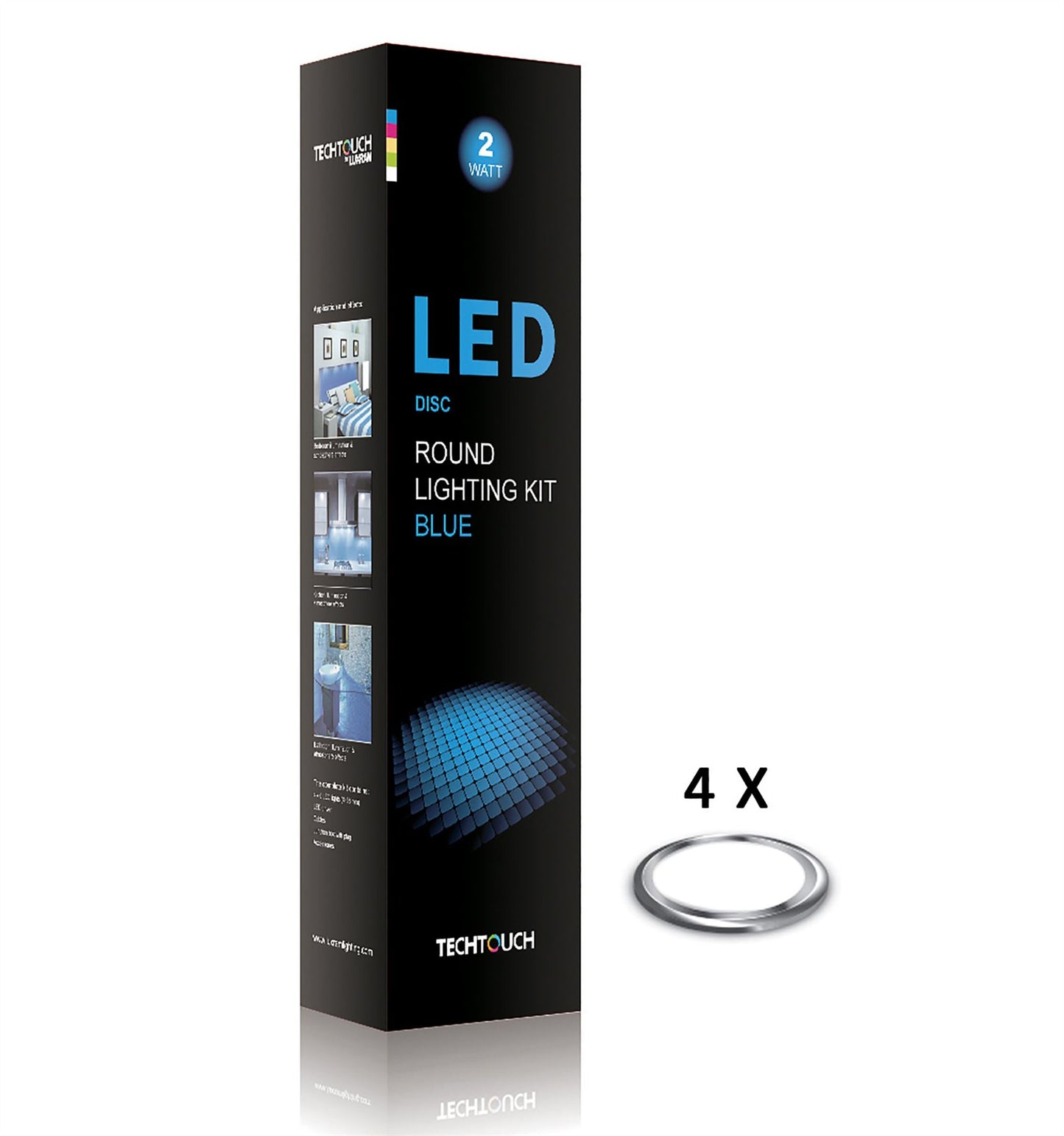 Techtouch Disc Blue Kit 4x6 LED (2W) Indoor