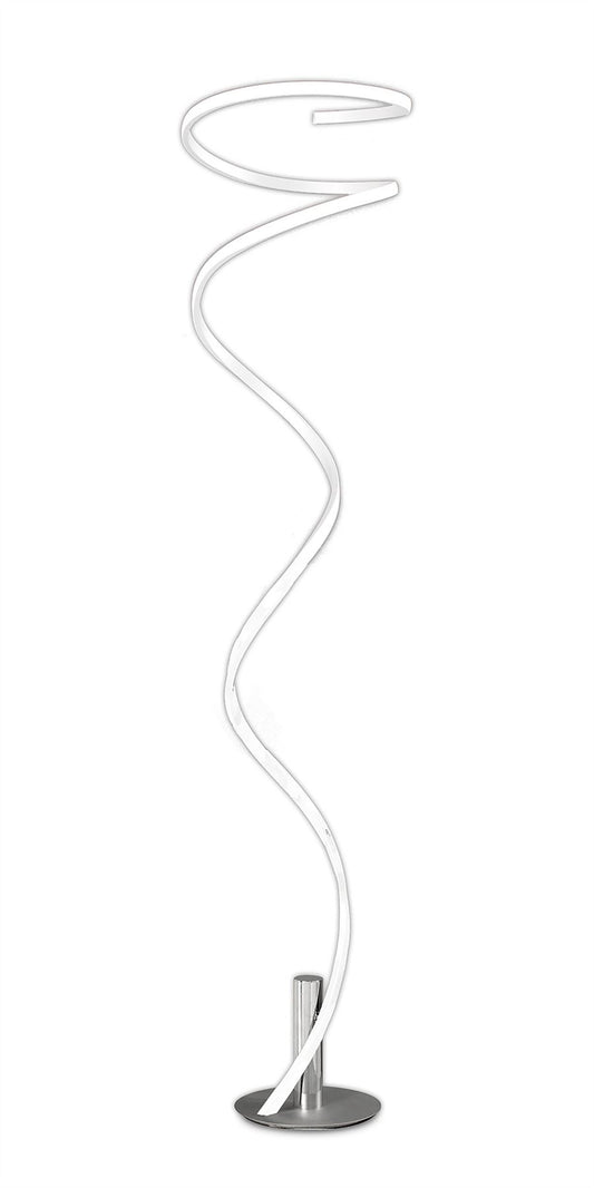 Mantra M6102 Helix Floor Lamp 180cm, 42W LED, 4000K, 3360lm, White & Chrome, 3yrs Warranty