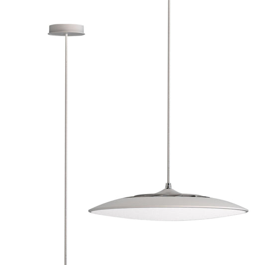 Mantra Slim Filippo Spot Light 4 Light LED Square 20W 3000K, 1750lm, Matt White/Polished Chrome, 3yrs Warranty