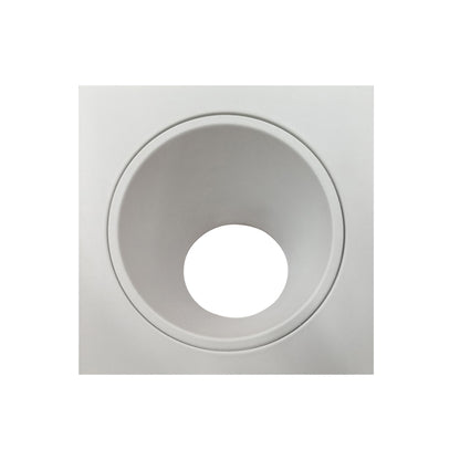 Mantra Fusion Brandon Recessed Downlight Square, 1 x GU10 (Max 12W), Matt White, Cut Out: 98mm, Lampholder Included
