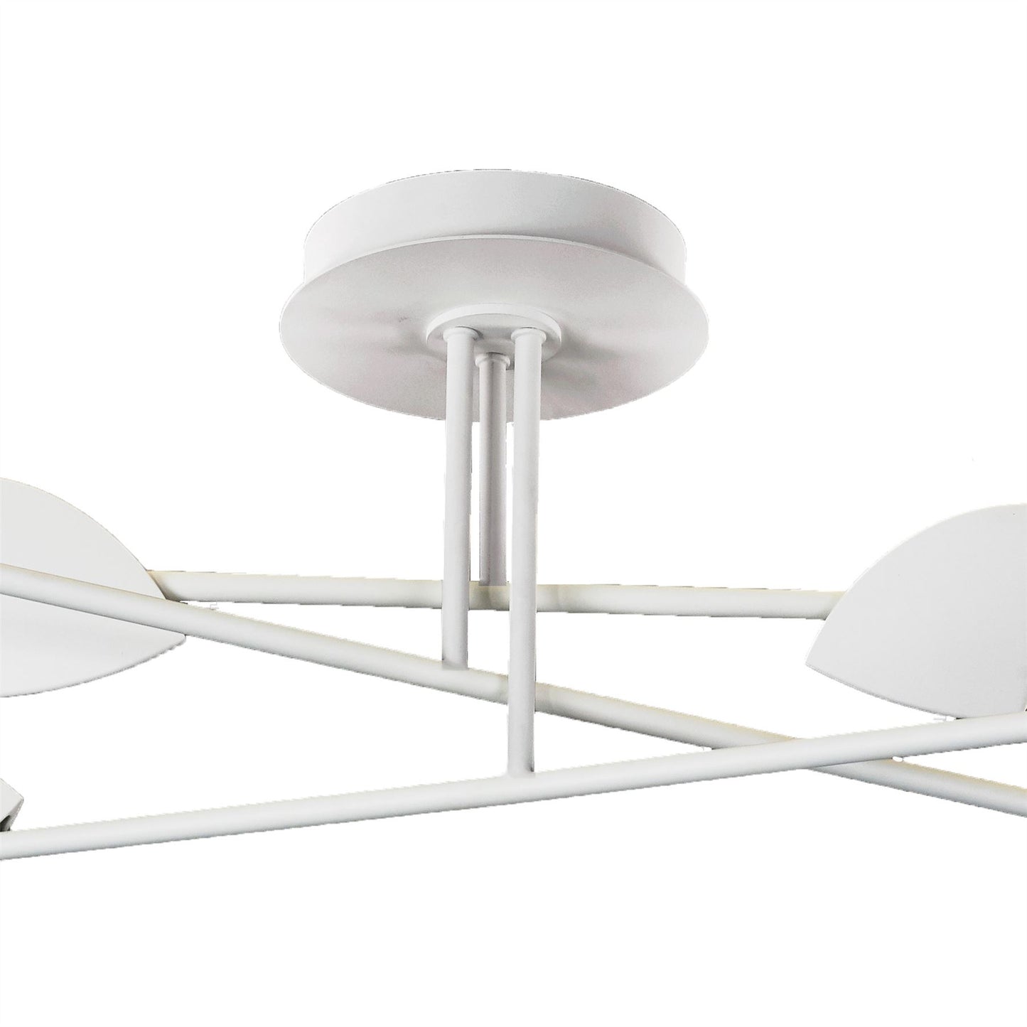 Mantra Capuccina 115cm Large 6 Light Semi Flush, 45W LED, 3000K, 3100lm, White, 3yrs Warranty