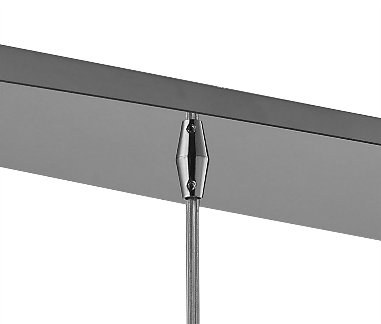 Mantra M3920 O2 Linear Pendant 4 Light G9 Line, Polished Chrome