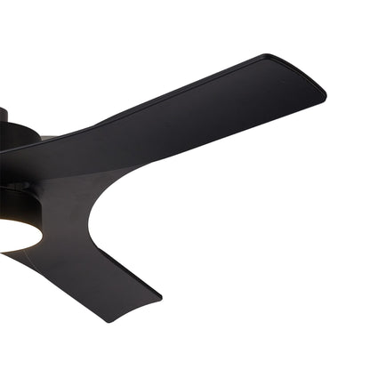 Thai 122cm 30W LED Dimmable Ceiling Light With Built-In 35W DC Fan, 2700-5000K Remote & APP Control, 2400lm, Black, 5yrs Warranty