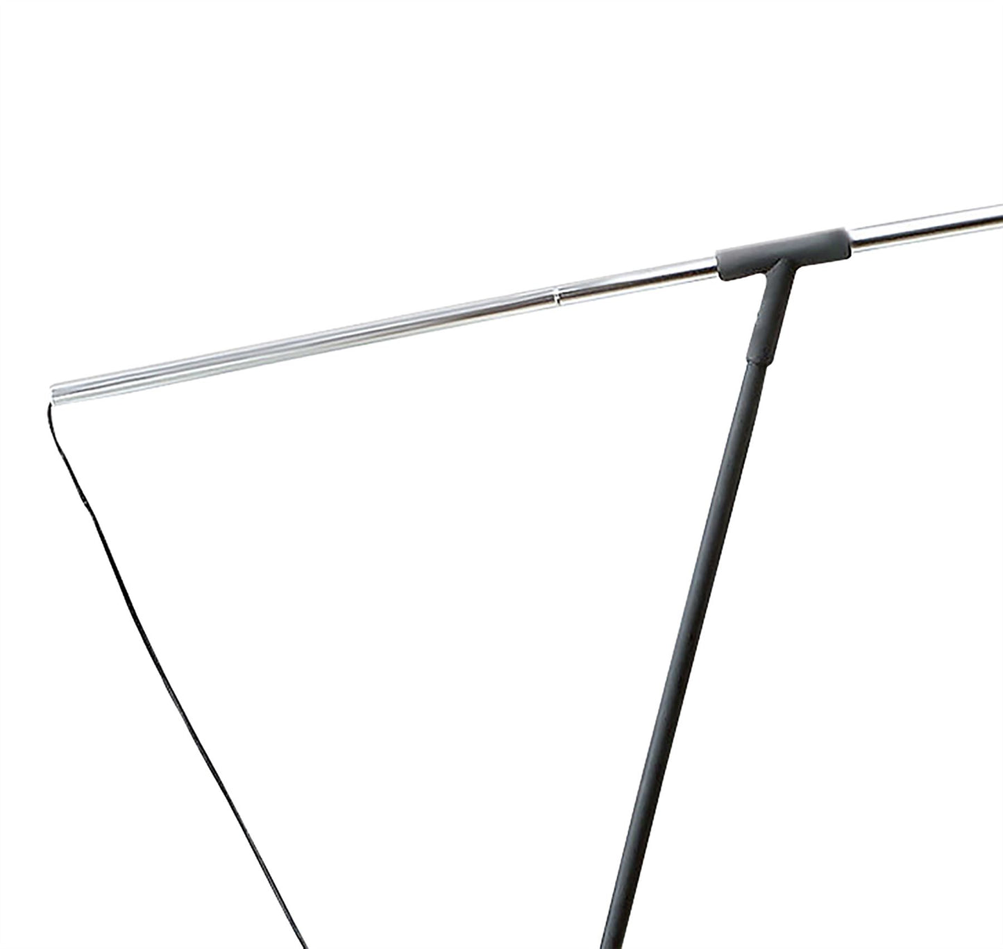 Mantra M4968 Nordica Floor Lamp E27 with Black Shade, Black/Polished Chrome - M4968/WS