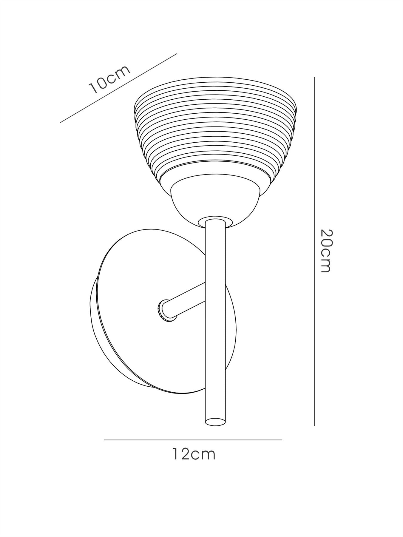 Deco Avalon 1 Light G9 Wall Light, Polished Chrome with Clear Prismatic Glass