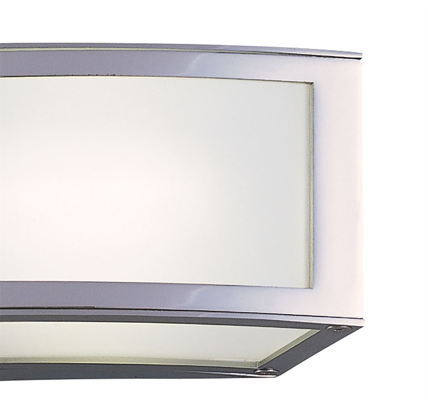 Mantra Duna GU10 Wall Light 1 Light L1/SGU10, Polished Chrome/White Acrylic, CFL Lamps INCLUDED
