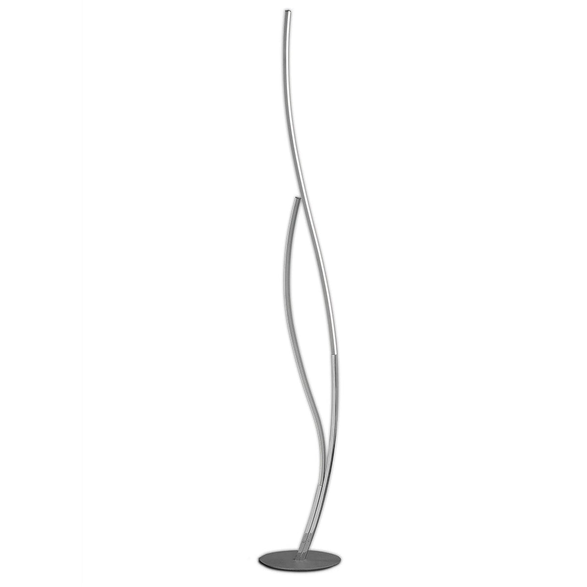 Mantra M6108 Corinto Floor Lamp 174cm, 30W LED, 3000K, 2400lm Dimmable, Silver Chrome, 3yrs Warranty