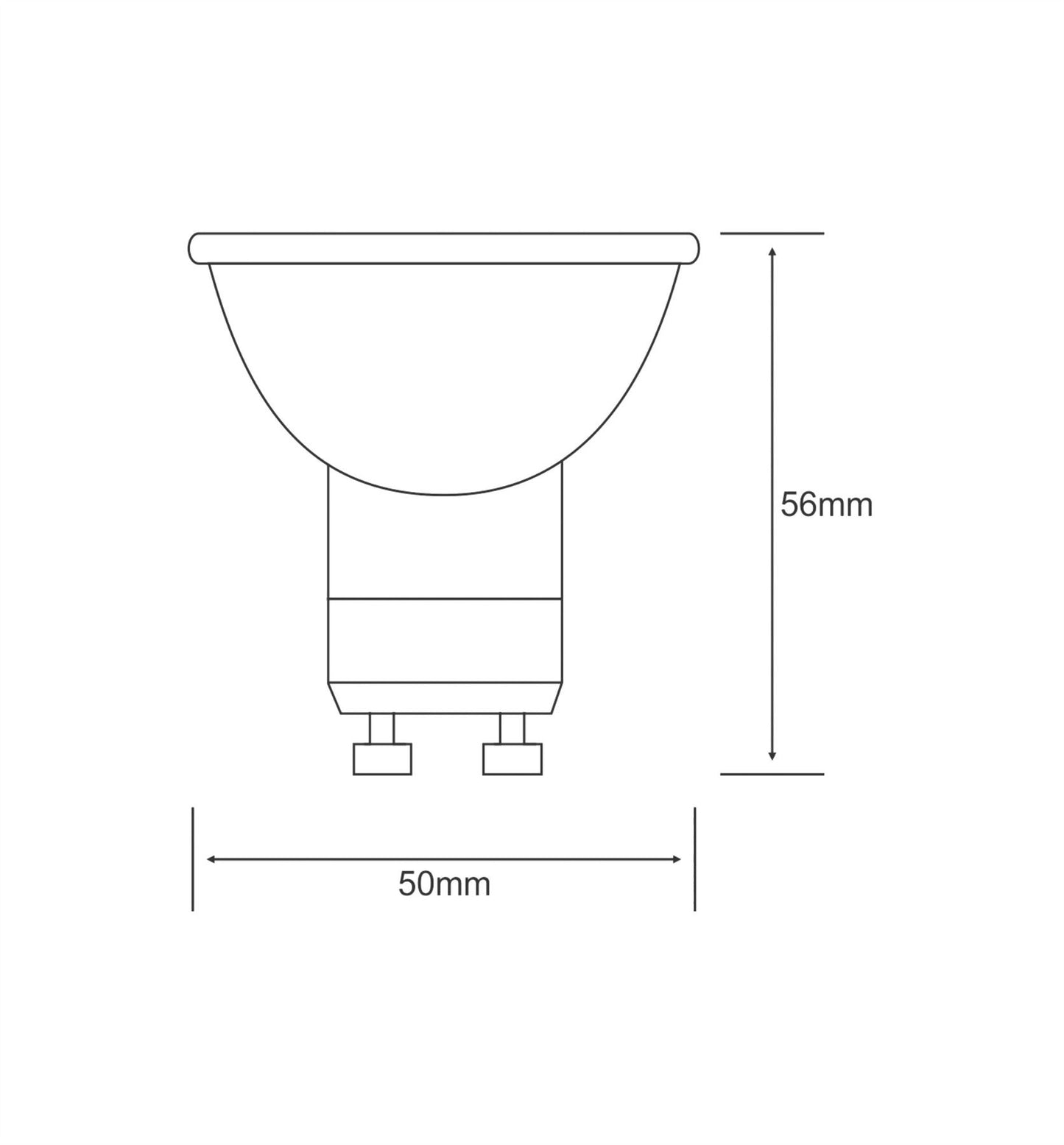 Luxram Multi-LED GU10 Closed 0.7W Red (10/5) LED