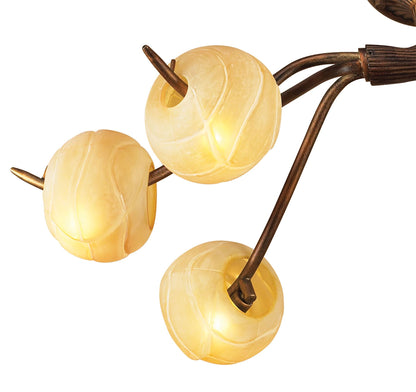Mantra (0038 002) Wave 76cm Ceiling 6 Light G9, Rustic Gold