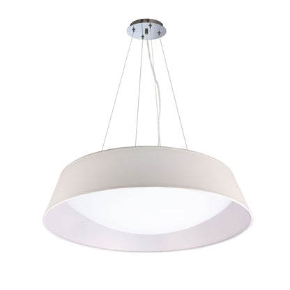 Mantra M5033 Nordica Pendant Kit 90CM, Polished Chrome/White Acrylic