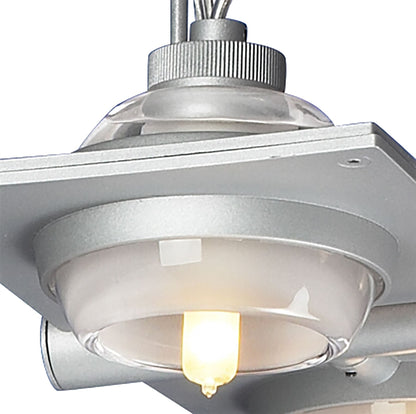 Mantra (0040 004) Ull Pendant 4 Light G9 Silver Grey