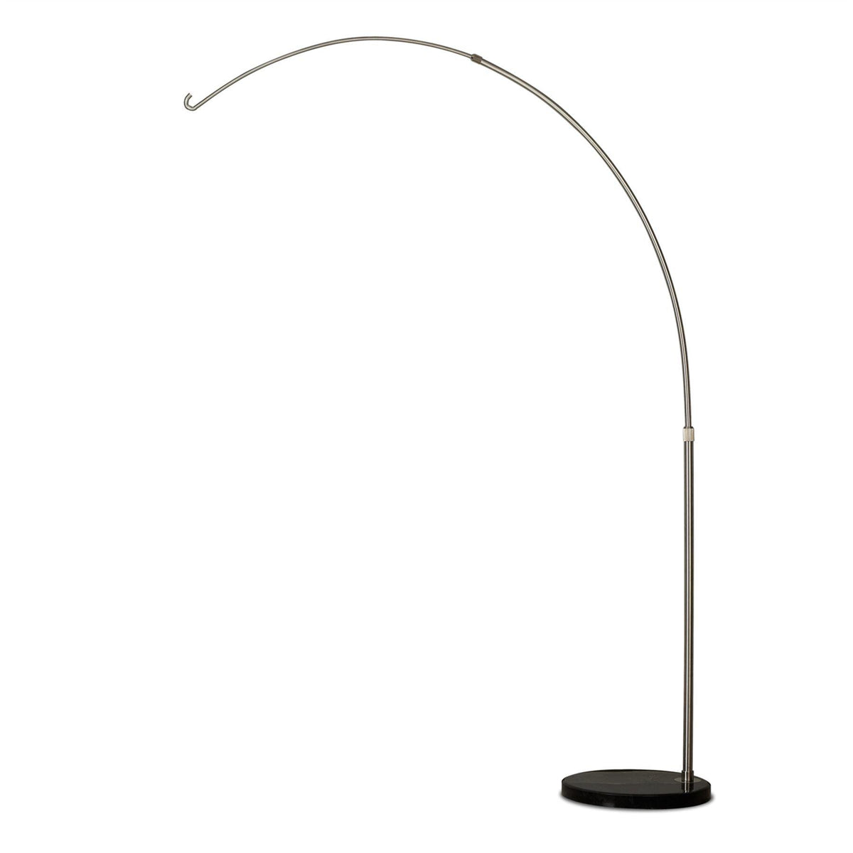 Mantra Fusion Kinke Long Reach Floor Stand with Hook, Stainless Steel/Black Marble, 2.5kg Maximum Load, 2yrs Warranty Item Weight: 15kg Exterior