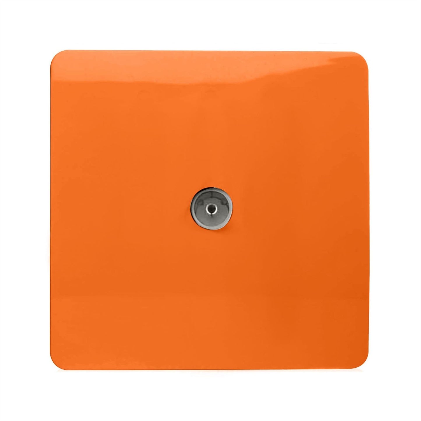 Trendi Artistic Modern Glossy Tactile TV Socket Orange