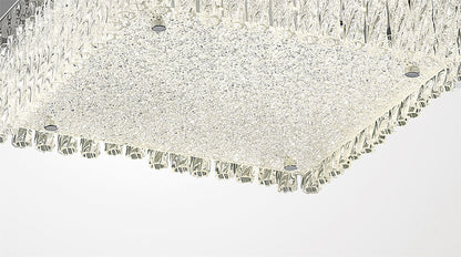 Diyas Aiden Large Square Flush  21W 1900lm LED 4200K Polished Chrome/Glass, 3yrs Warranty  Ceiling Light Fitting