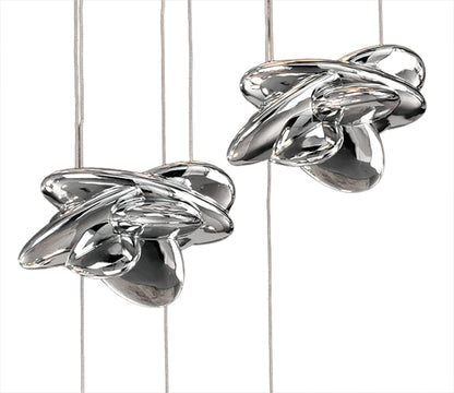 Mantra M5901 Nido Pendant 75cm Round 7 + 4 Lights 42W + 20W LED 3000K, 5080lm, Chrome, 3yrs Warranty