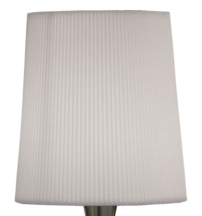 Mantra Mara Table Lamp 1 Light E14 Small, Antique Brass with Ivory White Shade