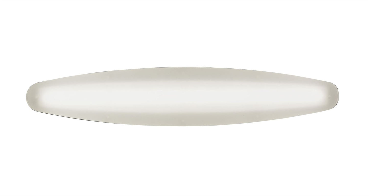Mantra M4084 Hemisferic Wall Light 6W LED 3000K, 540lm, Satin Aluminium/Frosted Acrylic, 3yrs Warranty