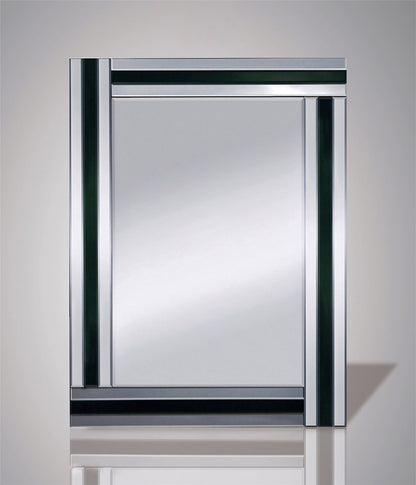 Diyas Home Armonie 60cm x 80cm Triple Strip Detailed Mirror (Can Only Be Shipped On A Pallet, Additional Charges May Apply.) Mirrors