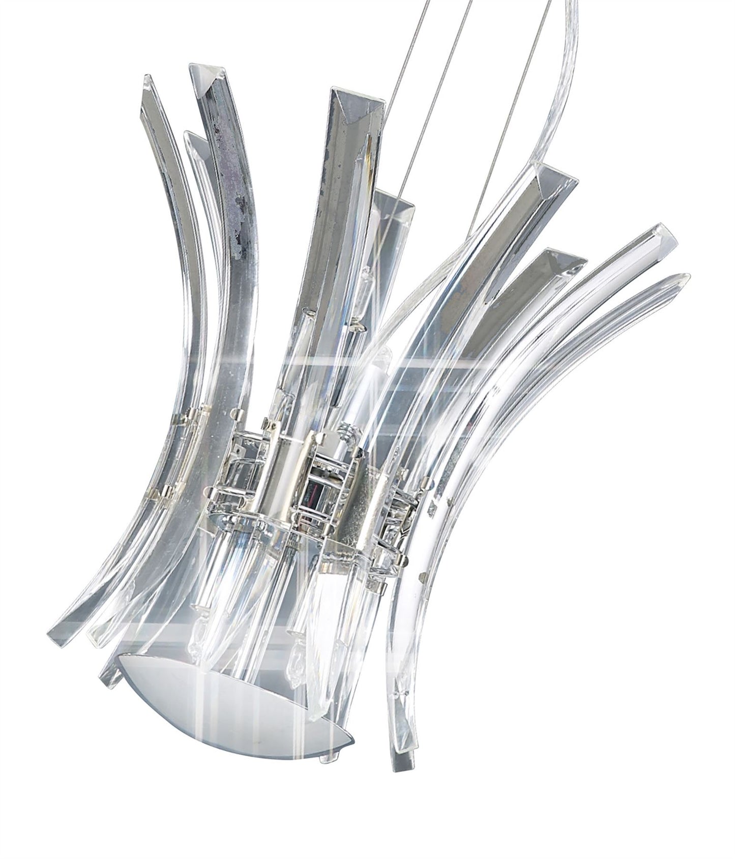 Diyas Sinclair 32cm  4 Light G9 Polished Chrome Ceiling Pendant Light Fitting