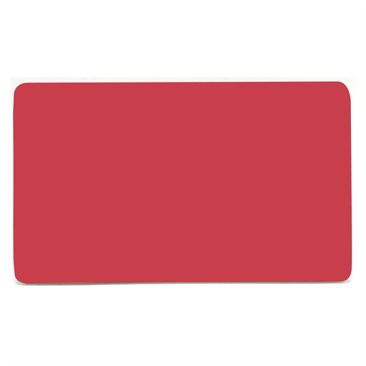 Trendi 2 Gang Artistic Modern Glossy Tactile Double Blanking Plate Strawberry