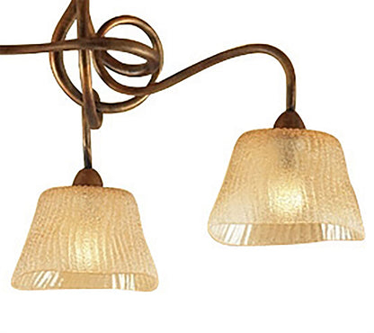 Mantra (0039 003) Tentacle 57cm Ceiling 3 Light E14, Rustic Gold