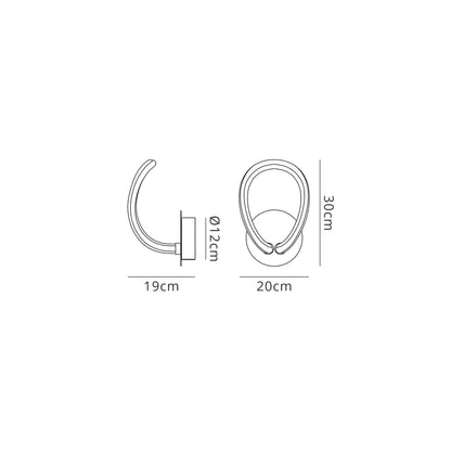 Mantra Knot LED II Knot II Switched Wall Light, 12W LED, 3000K, 900lm, IP20, Chrome, 3yrs Warranty