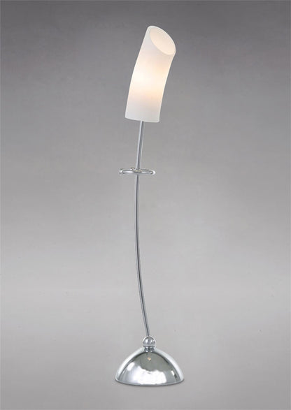 Diyas Lucia Table Lamp with In-Line Switch 1 Light G9 Polished Chrome/Frosted Glass