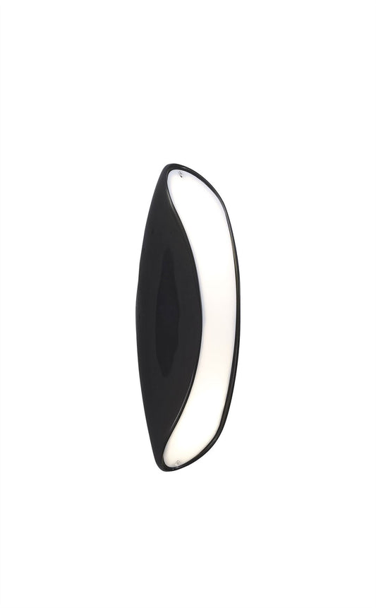 Mantra Pasion Wall Light 2 Light E27, Gloss Black/White Acrylic/Polished Chrome, CFL Lamps INCLUDED