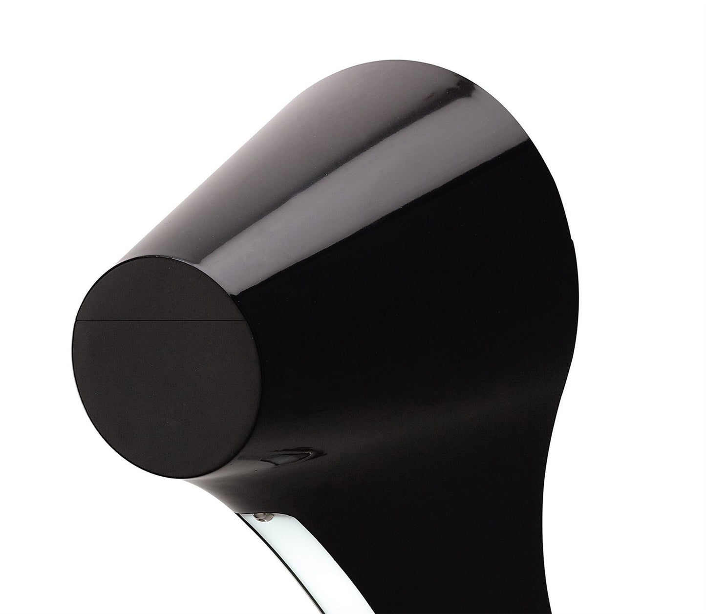 Mantra M1557 Ora Wall Light 1 Light E27, Gloss Black/White Acrylic/Polished Chrome