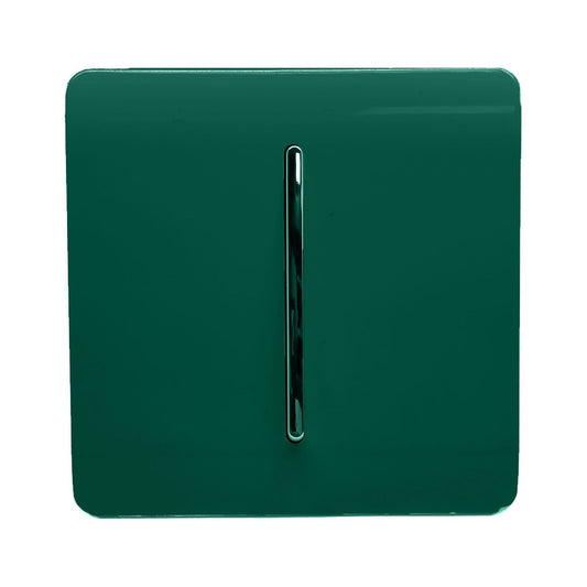 Trendi Artistic Modern Glossy Tactile Auto Retractive Door Bell Switch Dark Green