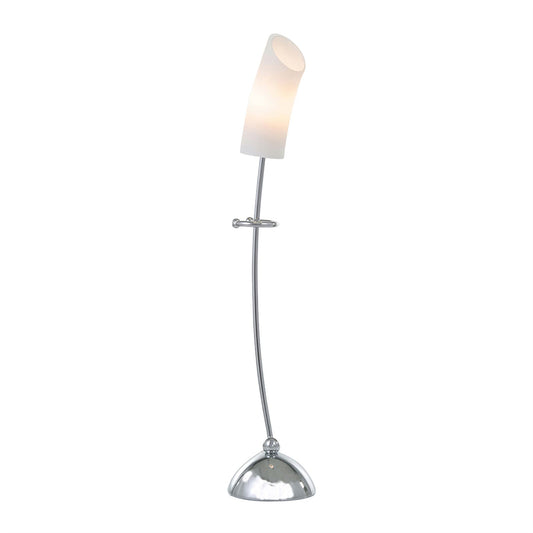 Diyas Lucia Table Lamp with In-Line Switch 1 Light G9 Polished Chrome/Frosted Glass