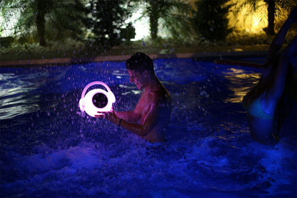 Mantra M3696 Wazowsky IP44 Portable 3W Speake, 120lm, 3W LED RGBW Lamp Bluetooth Connection/Remote Control, 2yrs Warranty