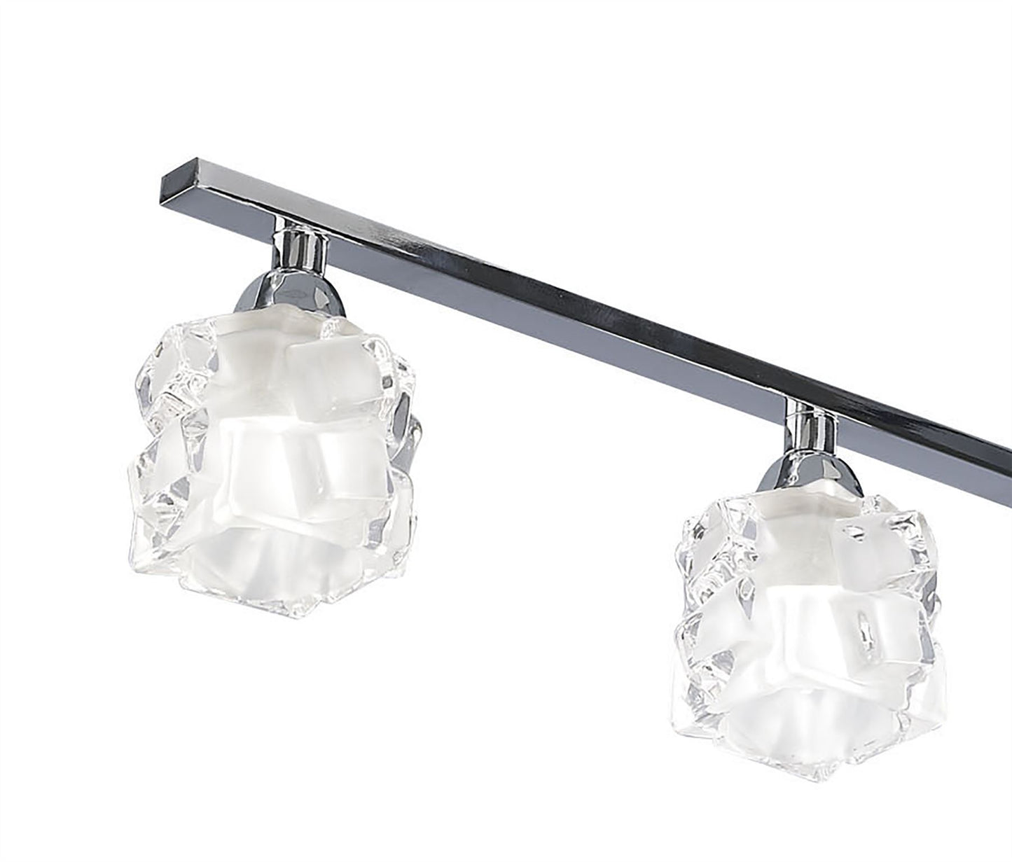 Mantra M1847 Ice Linear Pendant 4 Light G9 ECO Bar, Polished Chrome