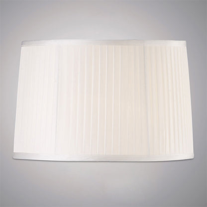 Diyas Willow Fabric Shade White 360/400mm x 260mm