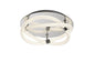 Mantra Infinity II 43cm Ceiling Light, 30W LED, 3000K, 2250lm, IP20, Chrome/White Acrylic/Clear Mirror, 3yrs Warranty