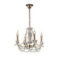 Diyas Nydia 55cm  4 Light E14 French Gold/Crystal Ceiling Pendant Light Fitting