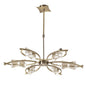 Mantra Kromo 79cm Telescopic Convertible To Semi Flush 6 Light G9, Antique Brass