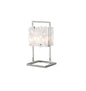 Mantra M1251 Tokio Table Lamp 1 Light G9, Gloss White/Polished Chrome