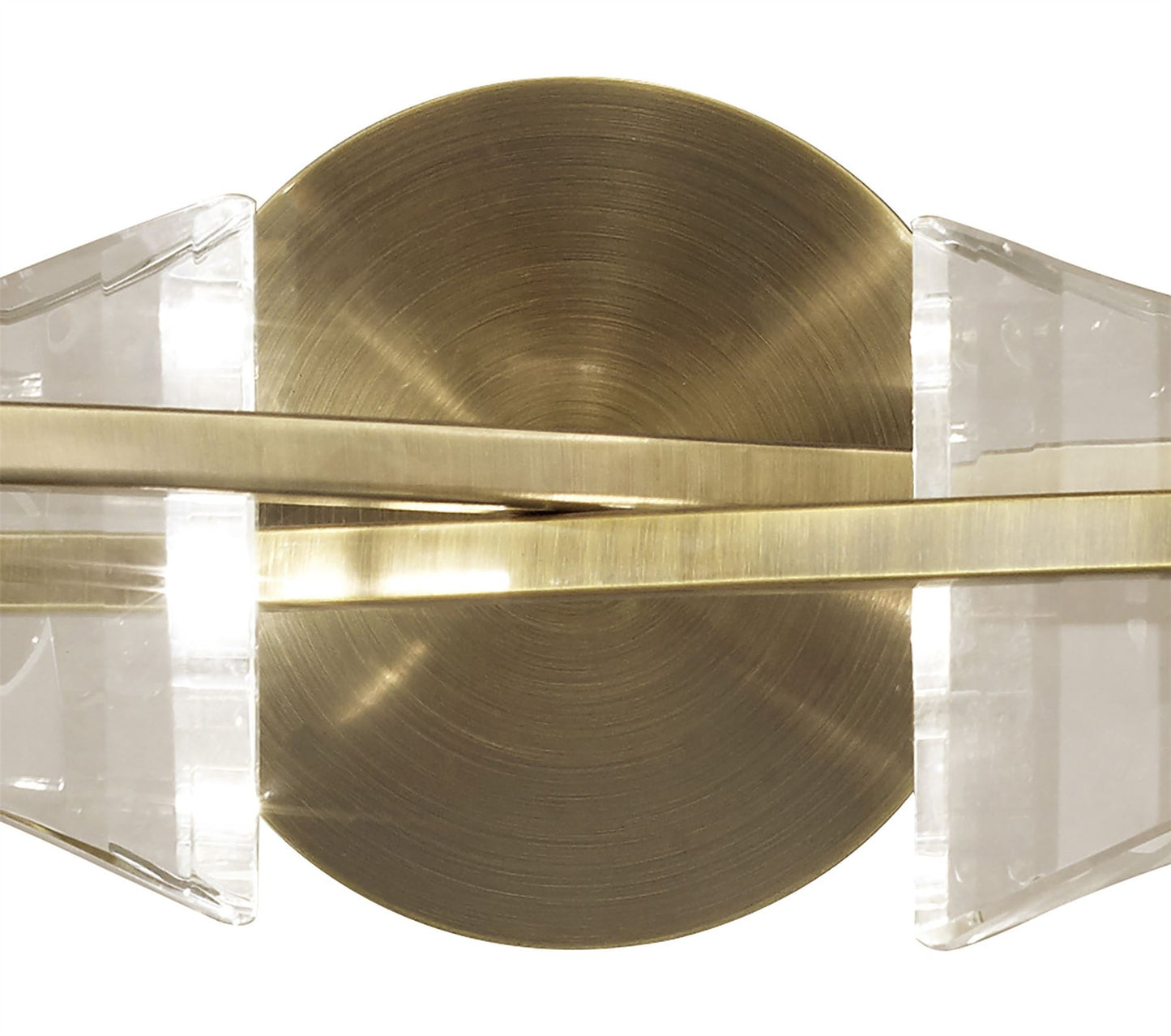 Mantra Kromo Wall Light Switched 2 Light G9, Antique Brass