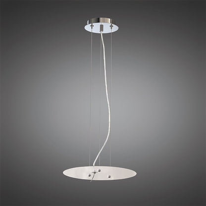 Mantra Sabina 29cm Pendant Kit 43CM, Polished Chrome/White Acrylic
