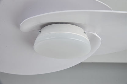 Nenufar 74 x 44cm 18W LED Dimmable Ceiling Light With Built-In 30W DC Fan, 3000-5000K Remote Control, 3600lm, White, 5yrs Warranty