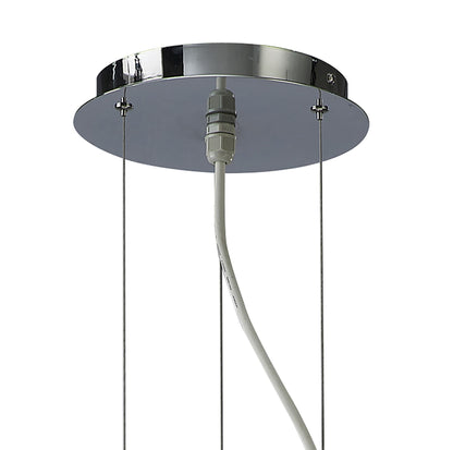 Mantra Bambu 57cm Pendant 1 Light E27 Outdoor IP44, Opal White