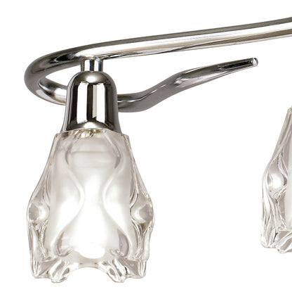 Mantra Amel Telescopic 4 Light L1, SGU10 Bar, Polished Chrome, CFL Lamps INCLUDED