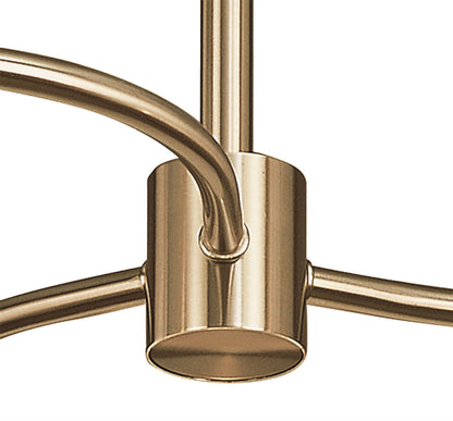 Mantra Sphere 51.7cm Semi Flush 3 Light G9, Antique Brass